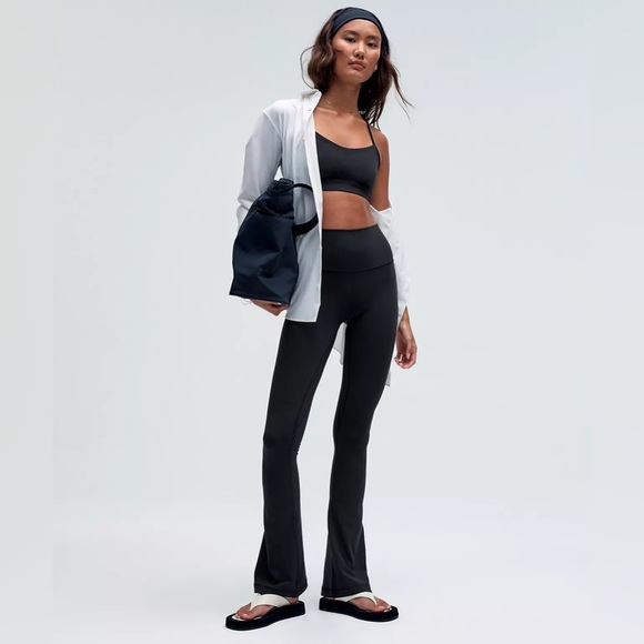 lululemon athletica Pants - Lululemon Align High-Rise Mini-Flare PantRegular Solid Black Sz 2